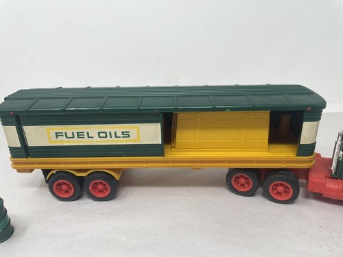 1976 Hess LKW mit 2 Fässern - Lichter funktionieren - SIEHE BESCHREIBUNG - Bild 3 von 24