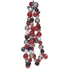 Disney Mickey & Minnie Christmas Garland Festive Red & Black Bauble Décor