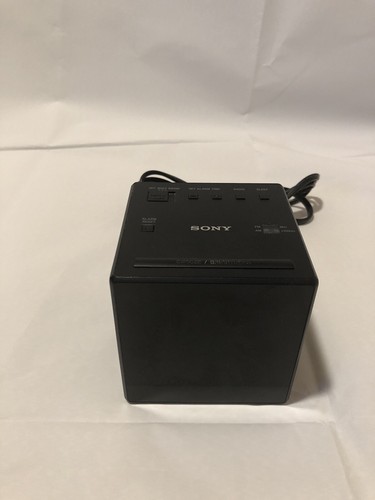 Sony AM/FM Radio Alarm Clock ICF-C1 Black TESTED