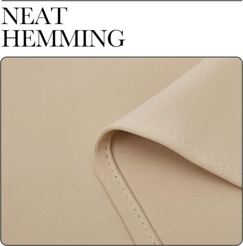 Art Deco Room Darkening Drapes - Thermal Insulation, 52"W x 95"L, Biscotti Beige - Picture 10 of 12