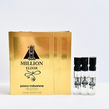 3 x Paco Rabanne 1 Million Elixir Parfum Intense Spray Sample 1.5 ml each