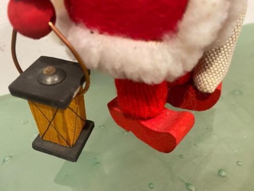 Tomte Sweden Ljungstrom Vintage Lot 3 Santa Wichtel Mini Weihnachtsdeko Ski, Schlitten Set - Bild 3 von 13