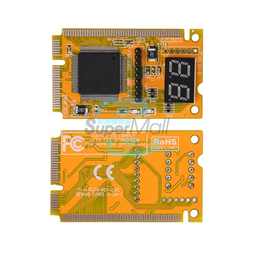 Mini carte de diagnostic pour ordinateur portable PCI PCI-E LPC 3 en 1 carte mère carte de test analyseur PC - Photo 3/12