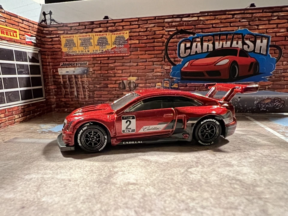 Hot Wheels '16 Cadillac ATS-V R Metal Rojo #38 38/250 2022 HW Real Riders Intercambio Foto 3 de 4