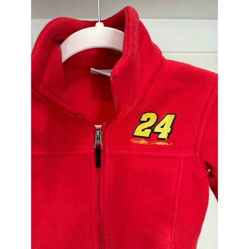 Columbia Jeff Gordon 24 Fleece Jacket Red Youth Size Small (8) - Picture 2 of 10