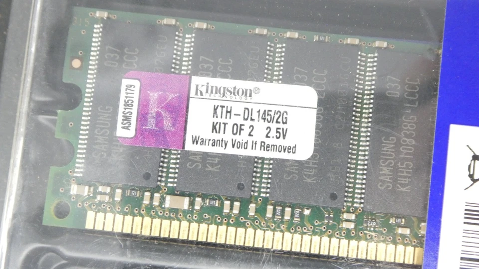 KTH-DL145/2G  Kingston 2GB Kit (2x1GB) RDIMM 184-Pin Server Memory RAM - Image 4 of 4