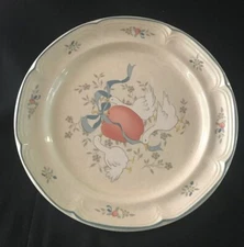 International Marmalade Geese Stoneware Platter 12.5 “ Diameter. Oven Safe