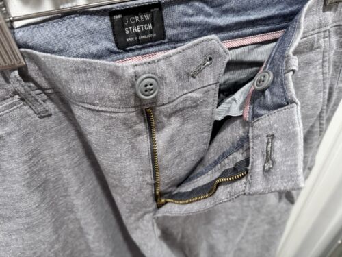 J CREW 33/34 770™ Straight-Fit Chino Hose aus Stretch Baumwollmischung Be458 grau - Bild 3 von 7