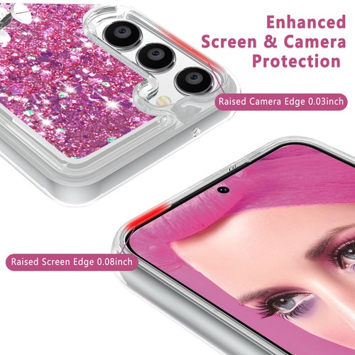 Glitter Phone Case For Samsung Galaxy S24 S23 A15 A25 A54 A55 Soft Cartoon Cover - Picture 13 of 34