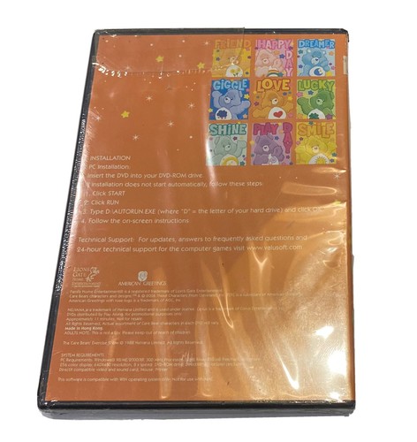 Care Bears Episode & Catch a Star Video Game New Factory Sealed Windows DVD-ROM - Picture 2 of 2