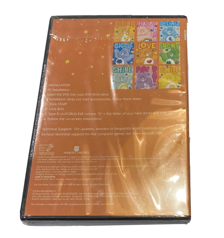 Care Bears Episode & Catch a Star Video Game New Factory Sealed Windows DVD-ROM - Image 2 of 2