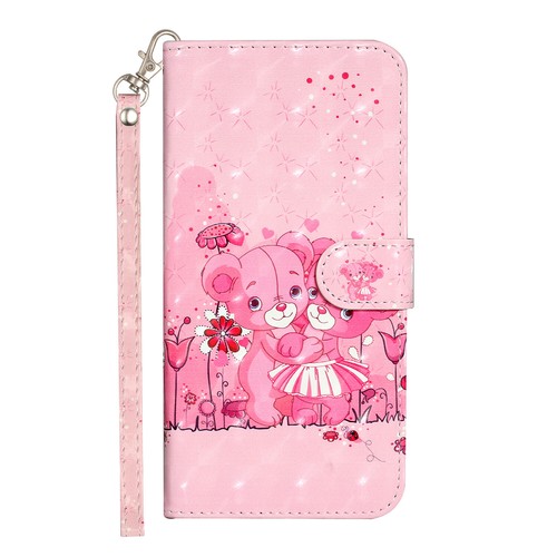 For iPhone 12 11 Pro Max 8 13 14 7 Phone Case 3D Pattern Flip Wallet Stand Cover - Picture 3 of 22