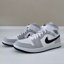 Jordan 1 Mid Grey Fog Light Smoke Grey Size 12 Women SHIPS TODAY
