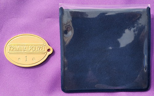 Göde Historische Polizeiabzeichen Polizei-Marke police badge KRIPO SAARLAND SB - Bild 2 von 2