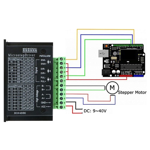 TB6600 Microstep Driver DC 9-40V CNC Einachsig Schrittmotor Steuerung Controller - Bild 4 von 10