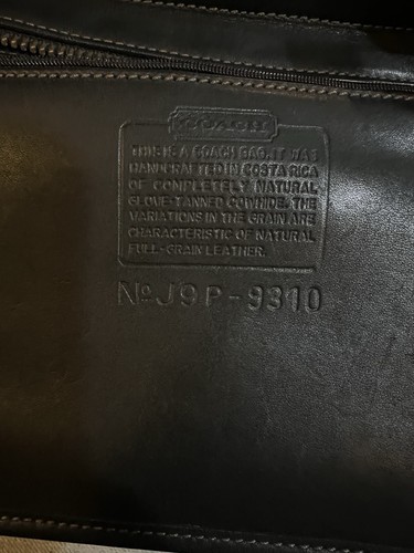 Vintage Coach 9310 Bleeker Bag 90s Black Leather Shoulder Zip Bucket Purse - Picture 3 of 15