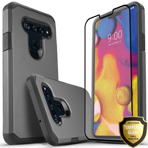 For LG V50 ThinQ Case Phone Cover Shockproof + Tempered Glass Protector - Picture 6 of 39