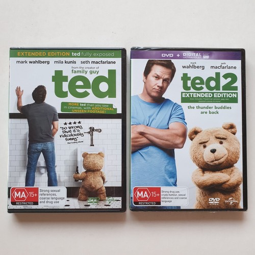 Ted | 2-Movie Collection (DVD, 2-Disc) PAL Region 2&4 (Extended Editions) SEALED - Picture 2 of 10