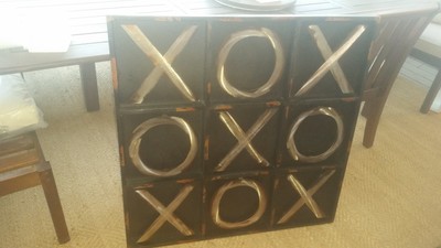 Pottery Barn Xoxo Love Gallery Wall Art Frame Wood Metal Sign