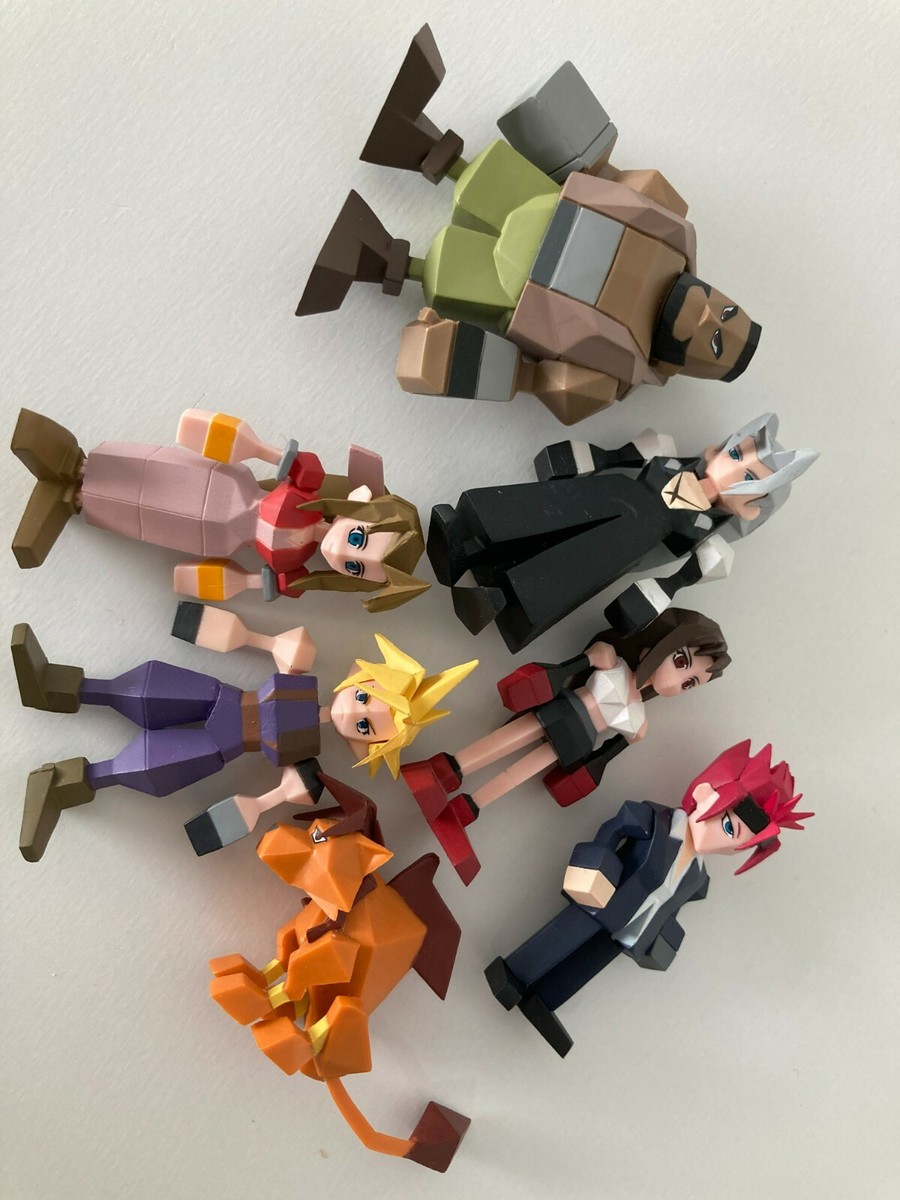 FINAL FANTASY 7 VII REMAKE Ichiban Kuji set of 7 Polygon Mini