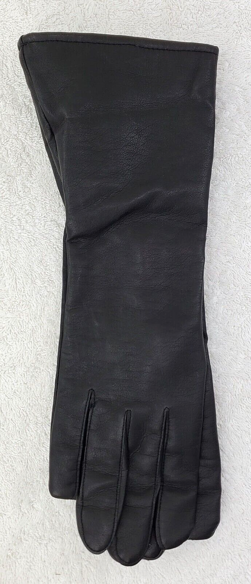 NOS Vintage Women's JC Penney Lined Gloves - Black - Fits 7 1/2