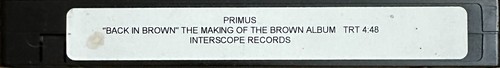 2 Primus promo VHS video tapes Over The Falls / Back in Brown The Making of NTSC - Picture 3 of 5