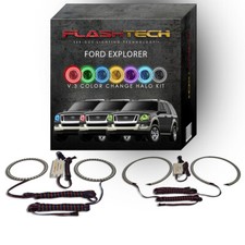 RGB Multi Color Changing LED Halo kit for 2006-2010 Ford Explorer Headlights