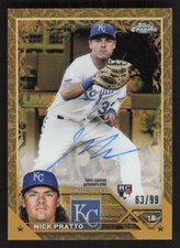 2023 Topps Gilded Collection Nick Pratto Auto Chrome Gold Etch /99 #CGA-NP Card