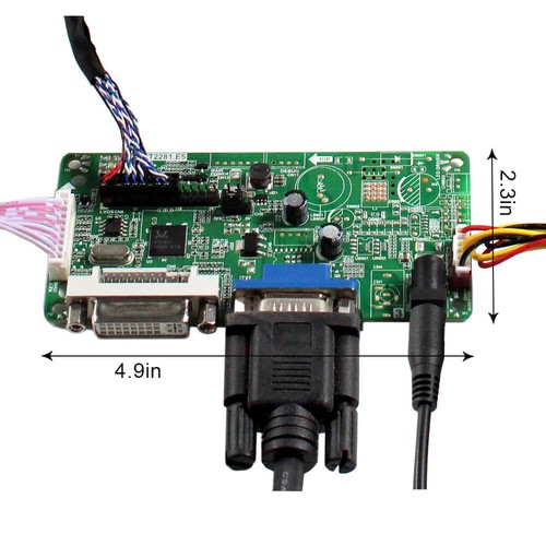 DVI VGA LCD Controller Platine 12,1 Zoll 800X600 450nit LED Hintergrundbeleuchtung IPS LCD Panel - Bild 4 von 4