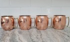 ODI O.D.I. Solid Copper Moscow Mule Mug cup SET OF 4 Smooth Finish
