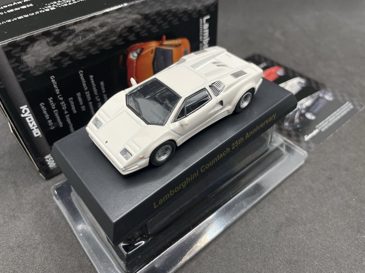 ミニカー LAMBORGHINI COUNTACH 1/64 Lamborghini Countach 25th Anniversary Black LV-N