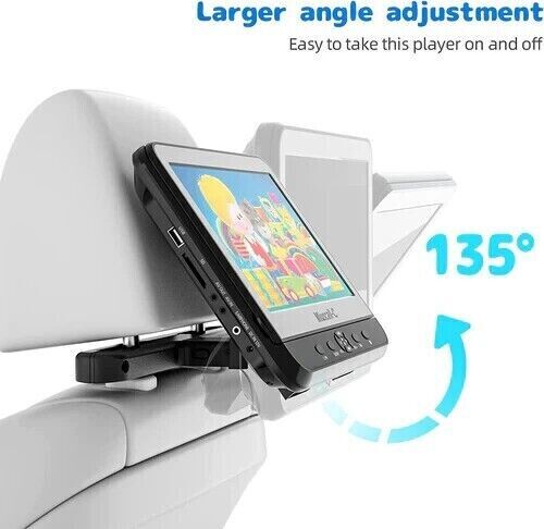 Miuscall-C 10,1" Tragbarer Auto DVD Player mit Kopfstütze Halterung Klappschale Design SD - Bild 3 von 5