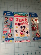 Disney Scrapbook Stickers: Lil' Traveler 1, Tennis & Mousin' Around - All New