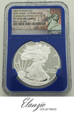 2016-W Proof American Silver Eagle 30th Anniversary Congratulations Set NGC PF70