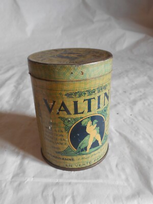 Vintage Dose Valtine Babynahrung 1910er Jahre Baby ringt mit einer Ente Französisch
