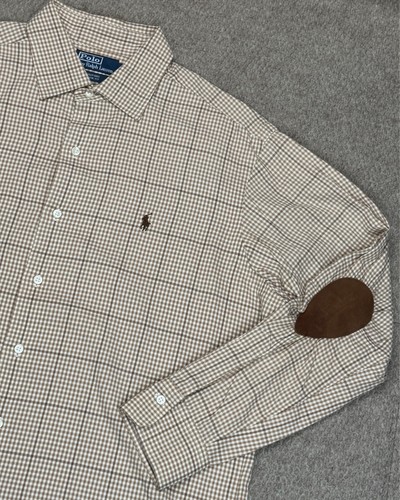 Polo by Ralph Lauren Bradford Classic Fit Men's Elbow Patch Shirt Size Large - Picture 3 of 9
