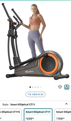 niceday elliptical exercise machine 16 resistance level