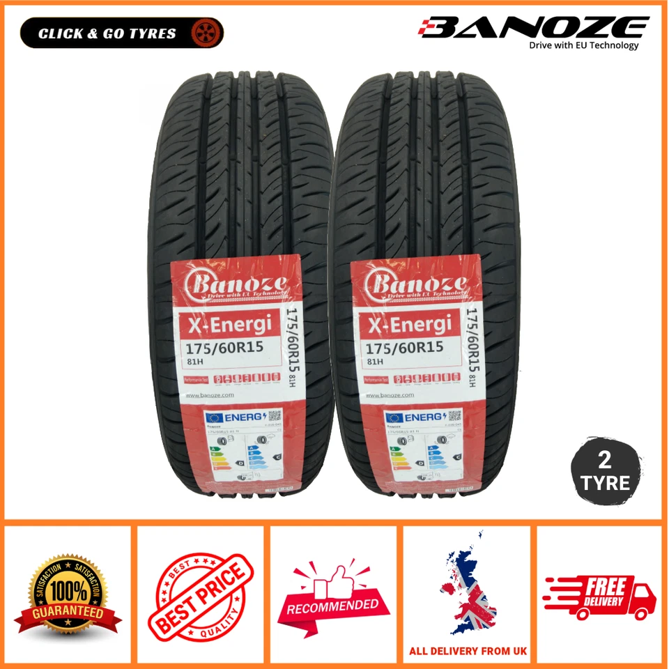 2 x 175 60 15 - 175/60R15 BANOZE X-ENERGI 81H Tyre – Brand New - 1756015 - Image 4 of 4