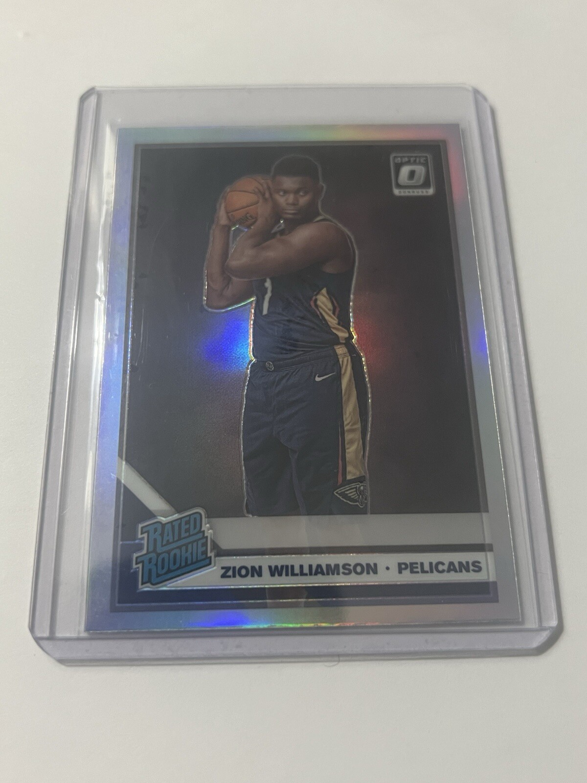 2019-20 Panini Donruss Optic - Rated Rookie Holo Prizm #158 Zion Williamson (RC)