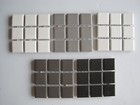 45 Pcs (4 x 9) 23 x 6 mm Ceramic Pool Mosaics on mesh - white, grey and black