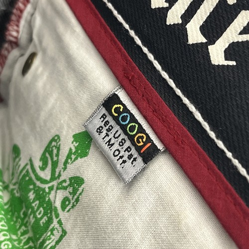 Jeans COOGI nero ricamato uomo taglia 34x34 hip hop Y2K Urban 1969 rosso vintage - Foto 8 di 21