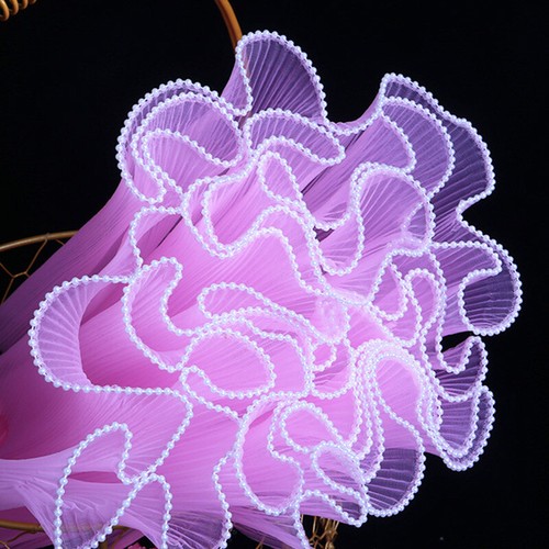4m Gauze Wave Mesh Flower Wrapping Paper Florist Supplies Gift Present Packing - Picture 30 of 34