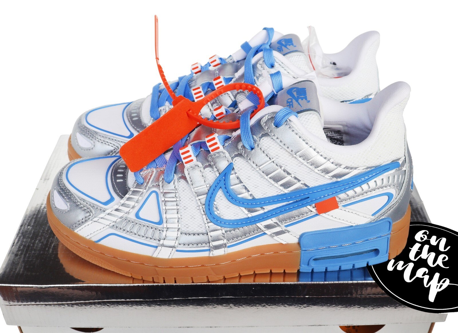 OFF WHITE X NIKE Nike Air Rubber Dunk x Off White UNC University Blue UK 5 6 7 8 9 10 US nuove