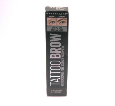 MAYBELLINE TATTOO BROW WATERPROOF GEL 07 BLACK BROWN