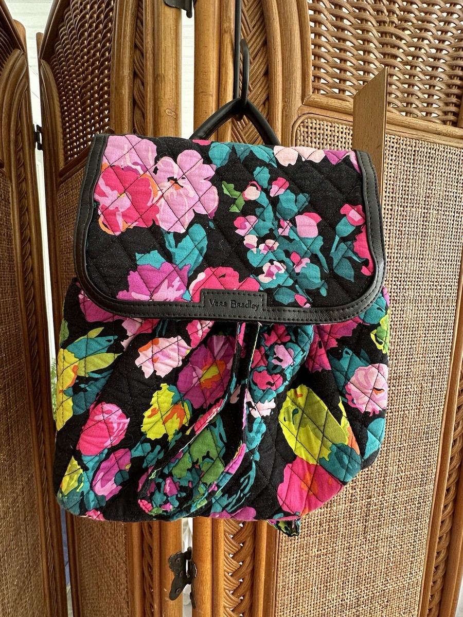 Vera Bradley Flower RETIRED PATTERN Backpack Purse HILO  display picture 3