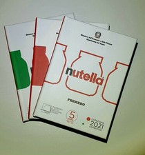 TRITTICO 5 euro argento "NUTELLA" FERRERO, MONETE collezione 2021(pronta...