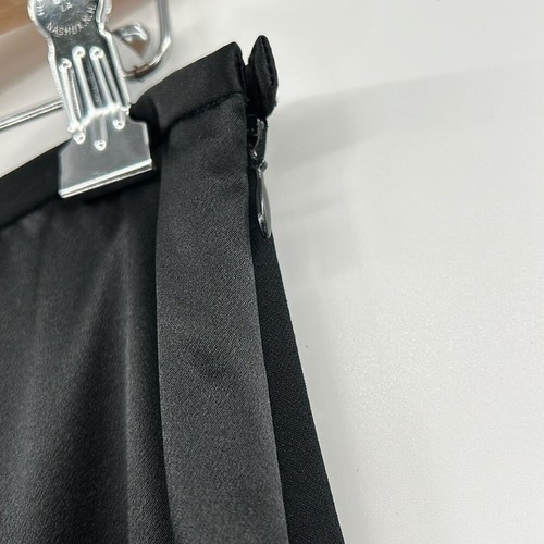Lafayette 148 Womens Silk Panel Flounce Skirt Sz 10 Black Career Whimsigoth - Picture 4 of 8