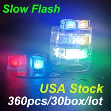 Christmas Party Lights Light Up LED Ice Cubes for Drinks Glowing Slow Flashing