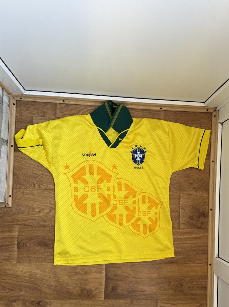 1994/1995 Vintage Brazil Men’s XL Home Soccer Futbol Jersey Brasil Rare
