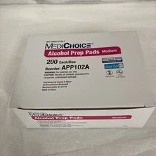 MediChoice Alcohol Prep Pad, Medium - 200 Count - 1 box, - Exp 05/25